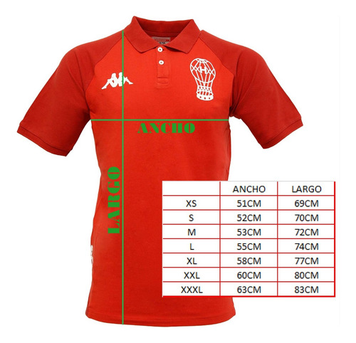 Imagen 7 de 8 de Polo Salida Huracan 2023 Kappa Red