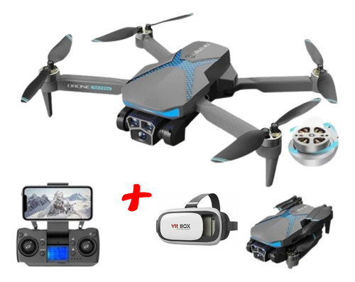 Drone Ae7 Motor Brushless Hd, 1 Bateria + Óculos Vr