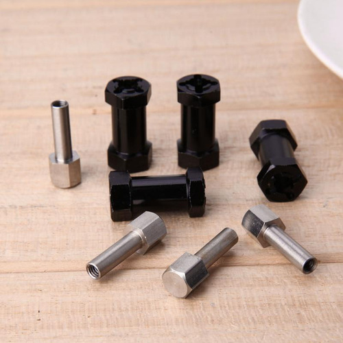 Adaptador De Eje De Rueda Hexagonal De 12 Mm De Aluminio Par