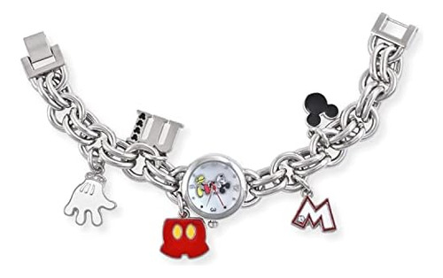 Reloj Pulsera Analógico Con Diseño De Mickey Mouse P/mujer