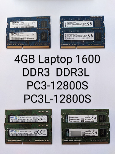 4gb Ddr3 1600 Laptop Memoria Ram Pc3-12800s Pc3l-12800s