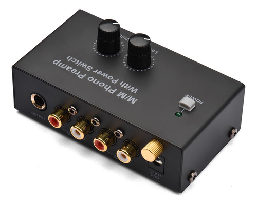 Altavoz Phono M/m Output Rca Trs Switch, Entrada En Pulgadas