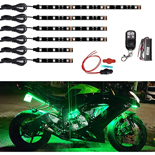 Juego De Luces Led Motocicleta De 6 Piezas, Tira De Luz...