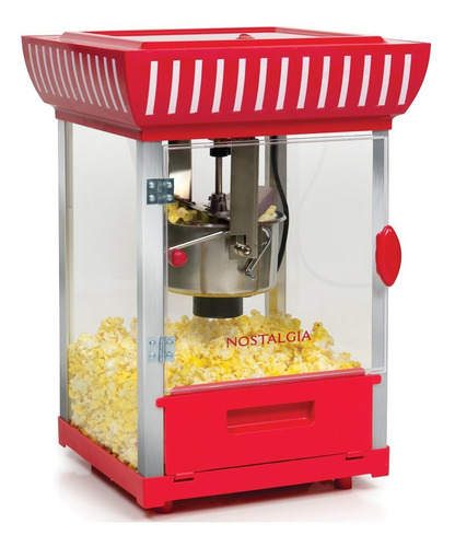 Máquina de palomitas Nostalgia CCP399 aire caliente roja 325W 127V