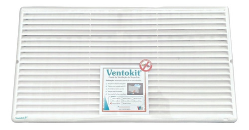Grade Ventilação Retangular 44x24 Tela Anti-inseto Ventokit