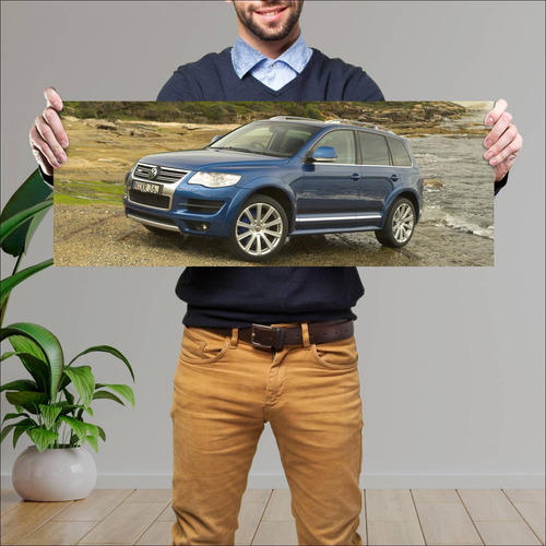 Cuadro 30x80cm Auto 2007 Volkswagen Touareg R50 344