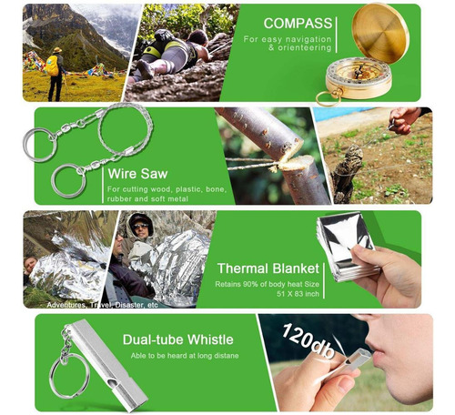 Shaoke Kit De Supervivencia Multiherramienta De Emergencia