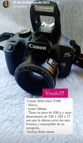  Canon Eos Rebel  T100 