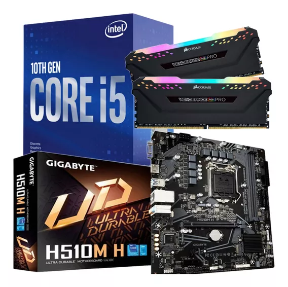 Combo Actualizacion Pc Intel I5 11400 16gb Rgb + Mother H510