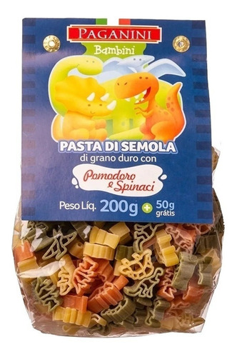 Imagem 1 de 1 de Macarrão Letrinhas Bambini Paganini 250g