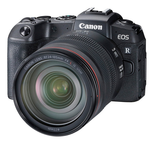 Cámara Canon Mirrorless Eos Rp Lente Rf 24-105 Is Usm Color Negro