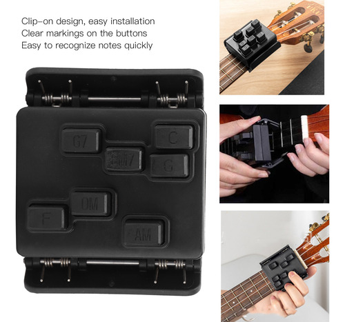 Entrenamiento De Acordes Clave Guitarra Ukelele Botón Auxili