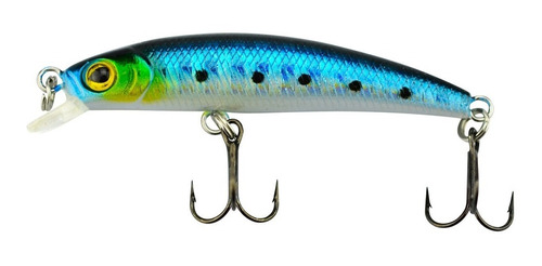 Señuelo Para Pesca 48mm 2.1g No. 9123 Azul Metalico Ecom