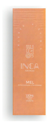 Incenso Inca Natural De Longa Duração - Caixa C/ 4 Varetas Fragrância Mel