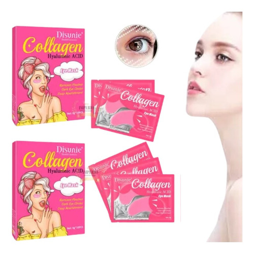 Parches Mascarilla Para Ojeras Con Colágeno 25 Pares