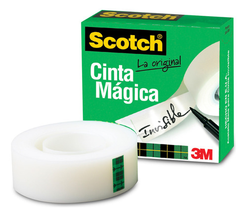 Cinta Adhesiva Mágica 3m 8101233 De 12mm X 33mts /v