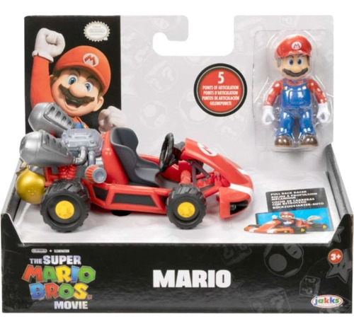 Super Mario Figura Articulada Kart Mario 2.5 Pulgadas Movie