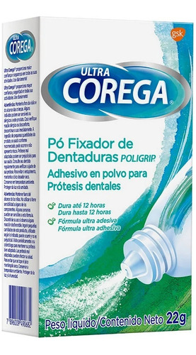 Corega Adhesivo En Polvo Para Protesis Dental 22 Gr