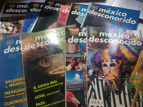Revista México Desconocido Lote De 11 Ejemplares Año 1996