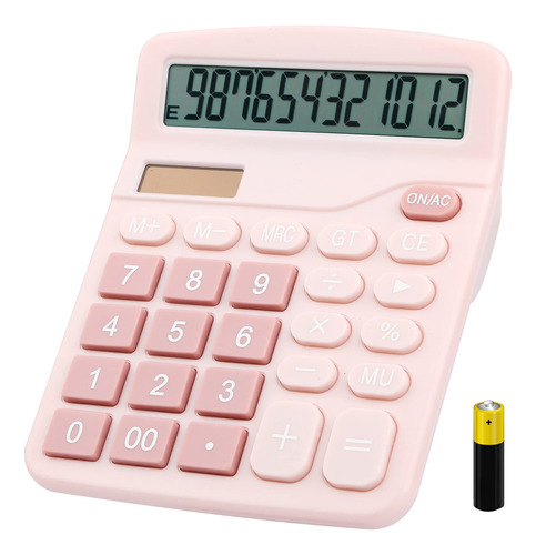 Calculadora De Escritorio, Envysun Compacta 12 Dígitos