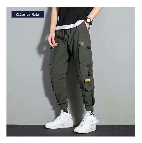 Harem Joggers Cargo Streetwear Pantalones Skinny Para Hombre