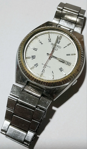 Reloj Seiko 5 Automatico 7006 8040 Romano Doble Calendario  