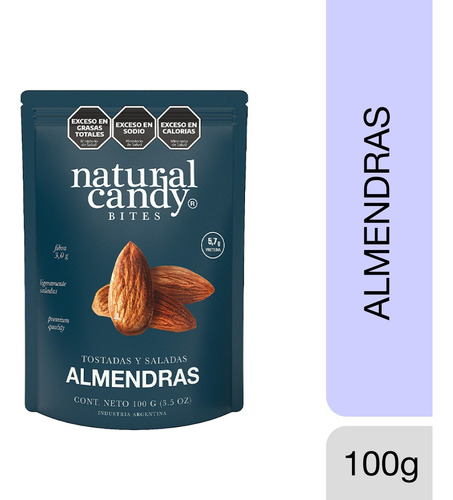 Almendras Tostadas Y Saladas - Natural Candy