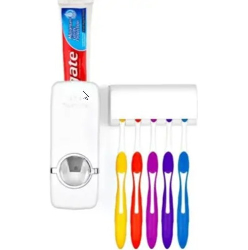 Dispensador Automático De Pasta Dental Con Porta Cepillo