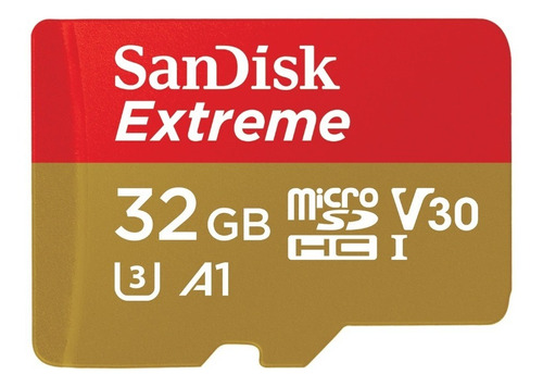 Memoria Micro Sd 32gb Sandisk Extreme Clase 10 U3 4k Drone