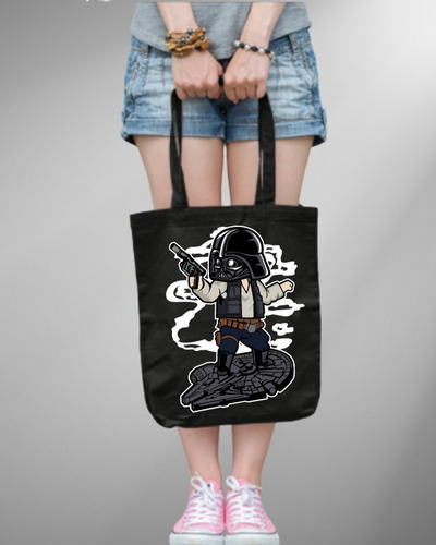 Tote Bag- Bolsa De Star Wars Han Solo Darth Vader