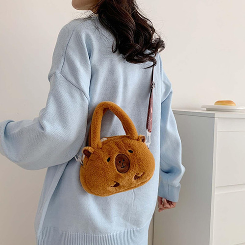 Bolso Bandolera De Felpa De Para Mujer, Bolso De Mano Para