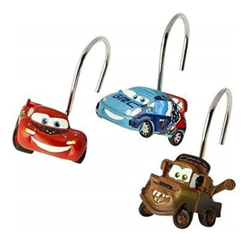 Disney/pixar Cars 2 Arrows - Ganchos De Resina Para Cortina.
