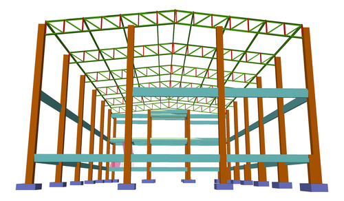 Projeto Estrutural Galpão Misto Cobertura Metálica