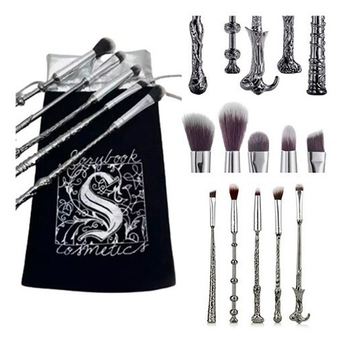 Set De 5 Brochas Varitas Harry Potter