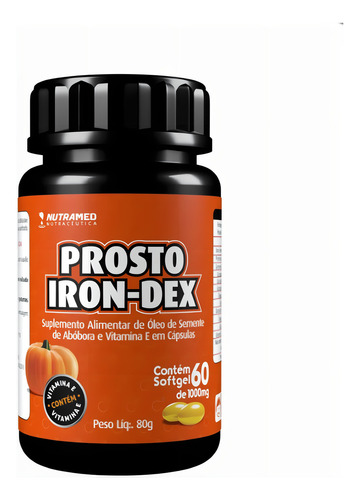 Prosto Iron-dex Aceite De Semilla De Calabaza + Vitamina E Sabor Neutro