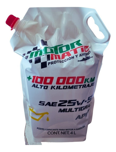 Aceite Motor Motormatic 25w-50 4 Litros Multigrado