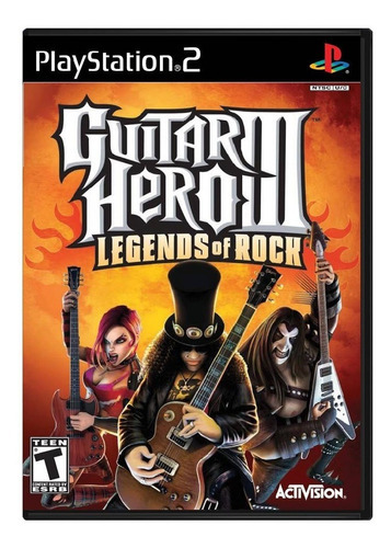 Jogo Midia Fisica Guitar Hero 3 Legends Of Rock Pra Ps2