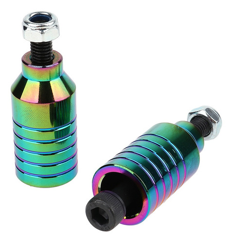 Imagen 4 de 9 de 2x2pcs Scooter Stunt Pegs Set Clavijas Y Ejes De Aleación