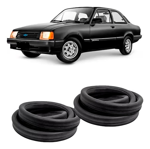 Kit Borracha Parabrisa+ Vigia Chevette 1973 A 1992 Autotravi