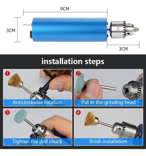 Herramientas Eléctricas Mini Taladro Eléctrico Con 10 Brocas