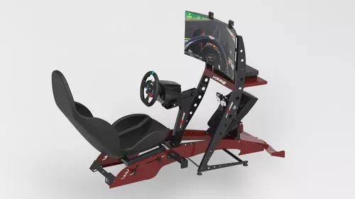 Cockpit Simulador Suporte Para Volante Ve3 KaBuM