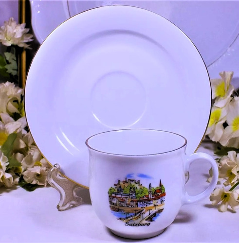 Antigua Taza De Café Bavaria Winterling Salzburg Año 1950 