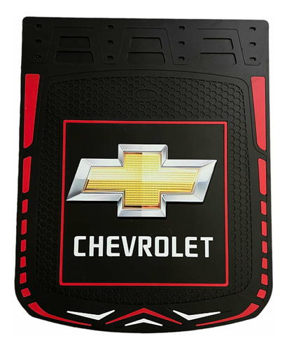 Lodera Chevrolet Negro Impresion 24x30 Pulgadas (par)