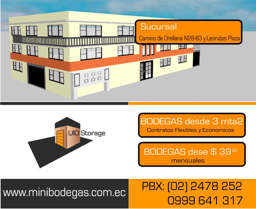 Bodegas Arriendo Desde $ 39,99 Mensuales