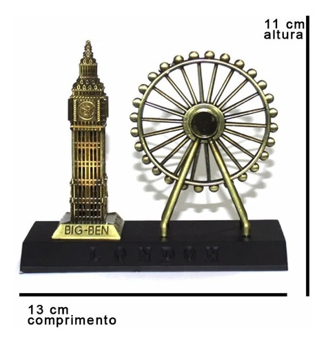 Roda Gigante London Eye Big Ben Londres Inglaterra Miniatura