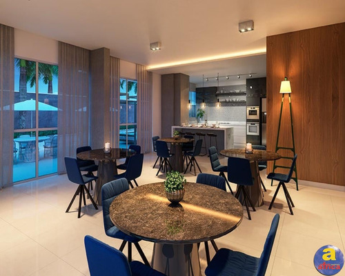 Imagem 7 de 14 de Ótimo Apartamento 2 Quartos Sendo 1 Suíte, 1 Vaga De Garagem Na Praia Brava Em Itajaí/sc - Imobiliária África - Ap00617 - 69879492