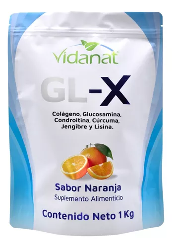 Colágeno Glucosamina Condroitina GL-X Naranja 1kg Vidanat