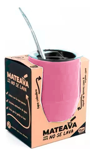 Mate Termico Bombilla Tapa Antivuelco No Se Lava Mateava