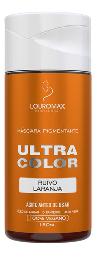  Máscara Pigmentante Ultra Color 150ml - Escolha A Cor! Tom Ruivo Laranja - Vegano