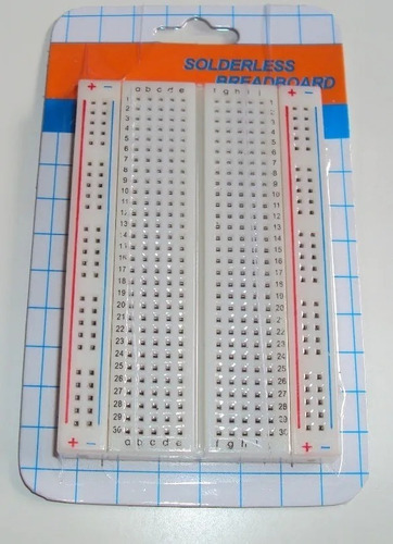 Imagen 2 de 2 de Protoboard De 400 Puntos Electronica Experimentador